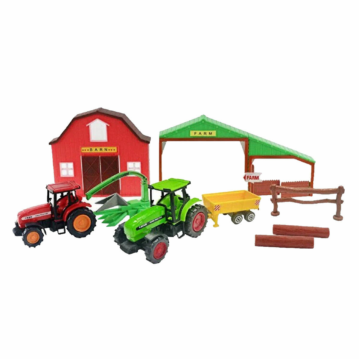 11 Parça Hayvanlı Çiftlik Oyun Seti | İlk Adım Traktörlü Çiftlik Dünyası | Eğitici Hayvan Figürleri Ve Aksesuarları