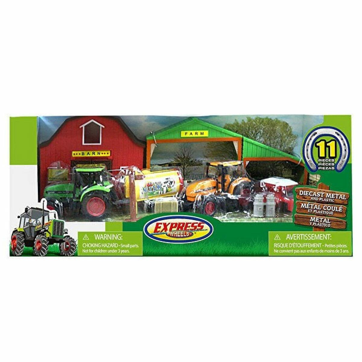 11 Parça Hayvanlı Çiftlik Oyun Seti | İlk Adım Traktörlü Çiftlik Dünyası | Eğitici Hayvan Figürleri Ve Aksesuarları