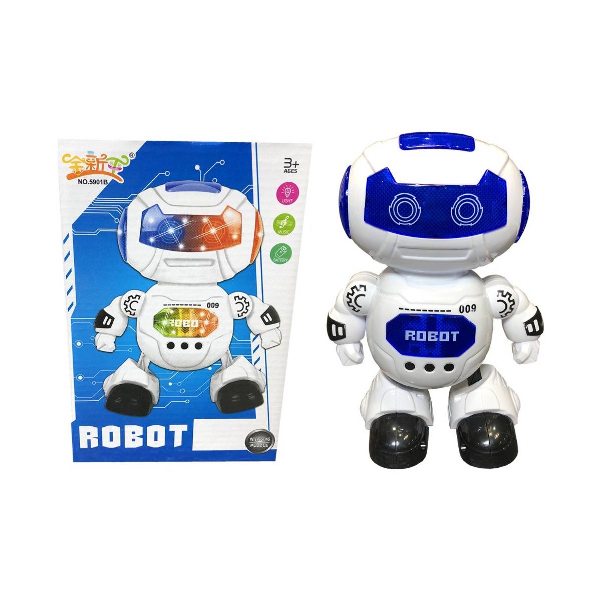 Pasifik Toys Pilli Müzikli ve Işıklı Dans Eden Oyuncak Robot