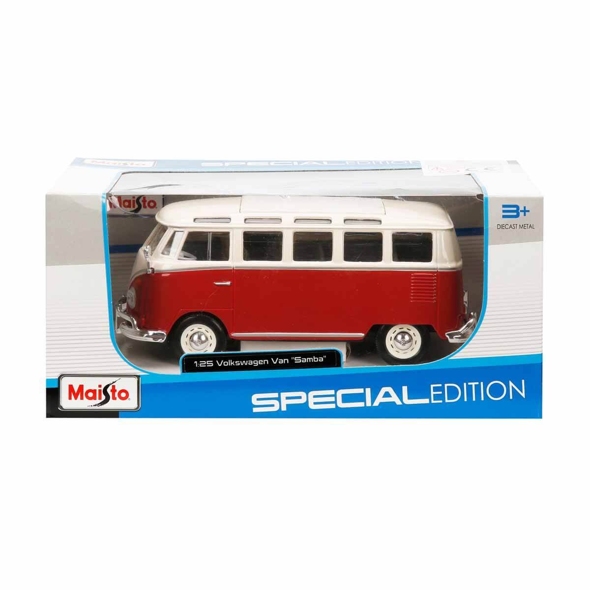 Maisto 1:25 Volkswagen Van Samba Model Araba