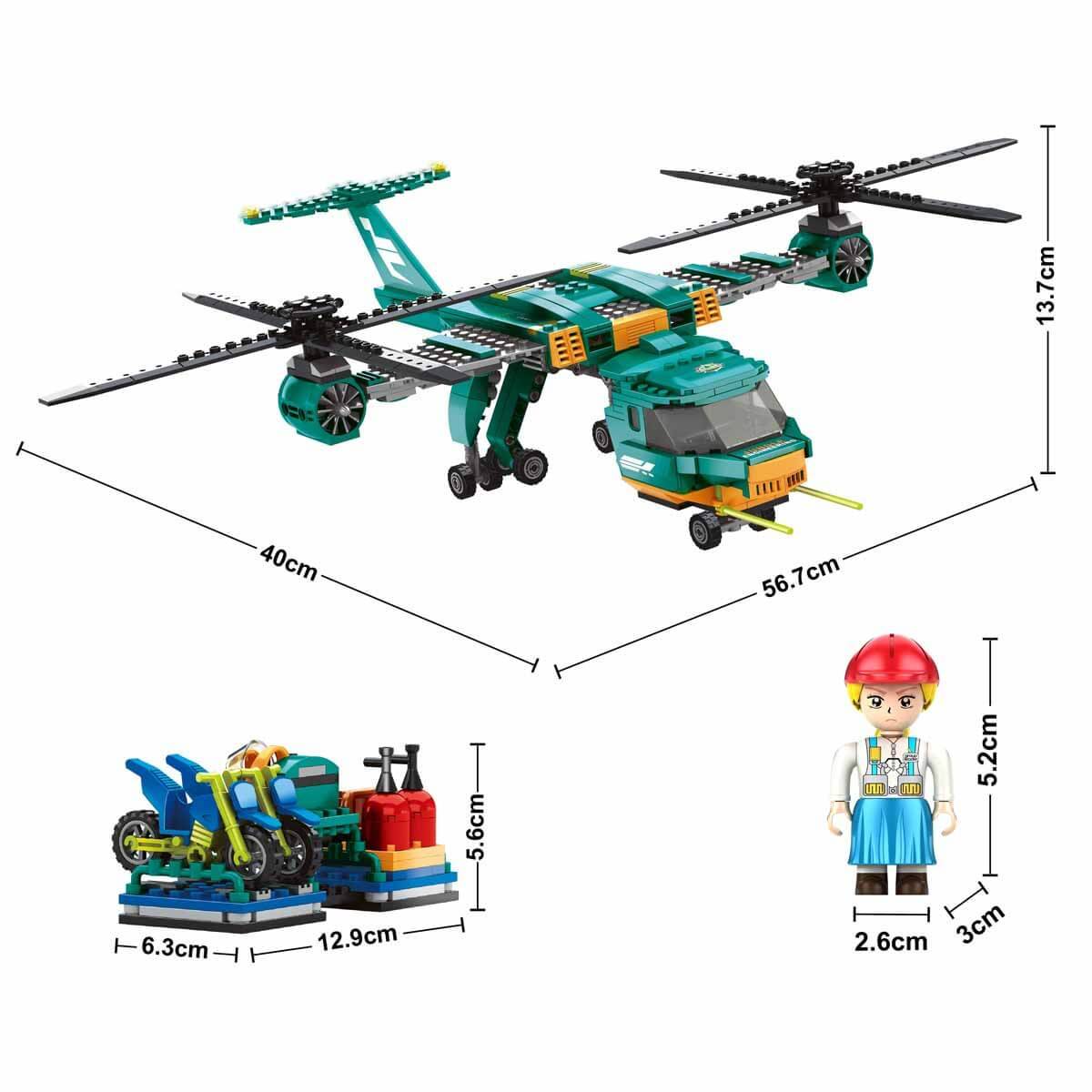 BLX Jungle Orman Keşif Ekibi ve Uçağı Yapı Seti 560 Parça