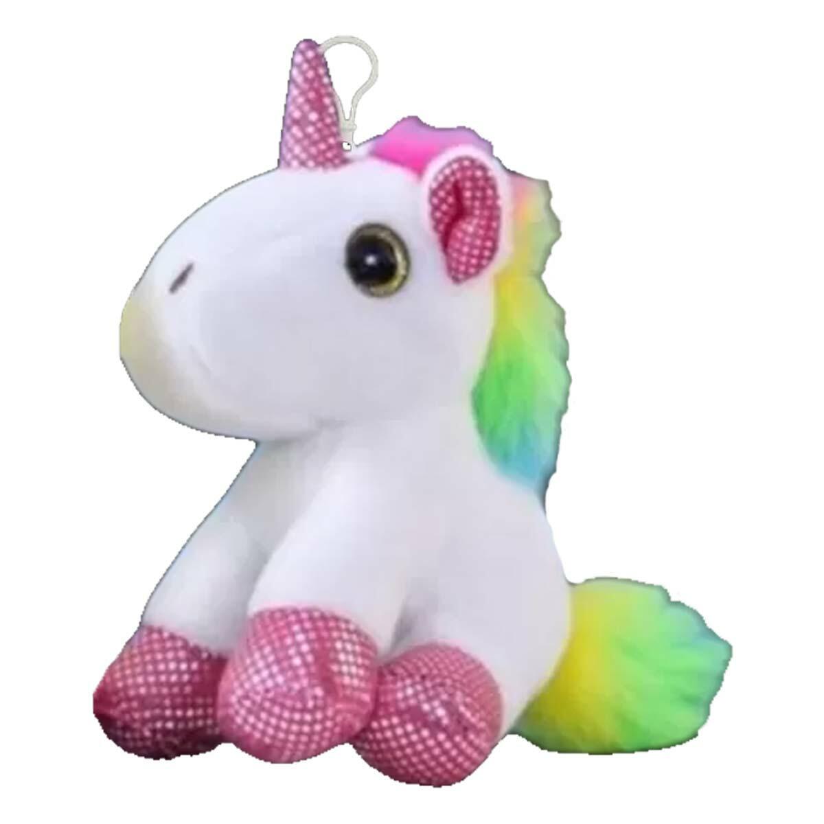 12 cm Pelüş Unicorn Anahtarlık | Yumuşak Welsoft Çanta Aksesuarı | Anti-Alerjik Ve Güvenli Mini Pelüş