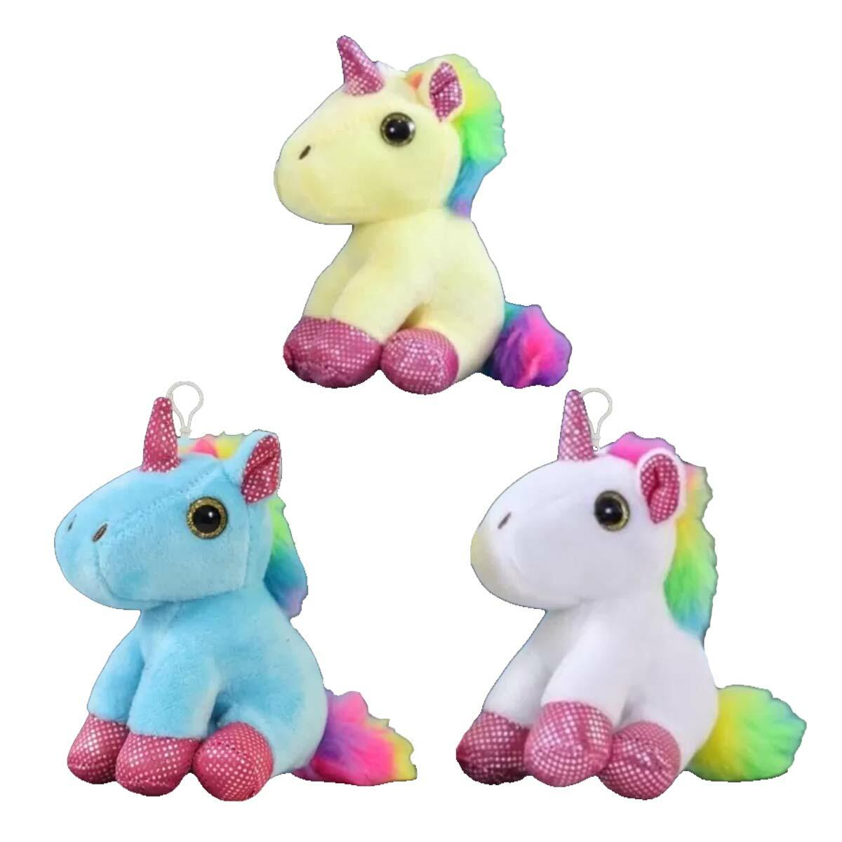 12 cm Pelüş Unicorn Anahtarlık | Yumuşak Welsoft Çanta Aksesuarı | Anti-Alerjik Ve Güvenli Mini Pelüş
