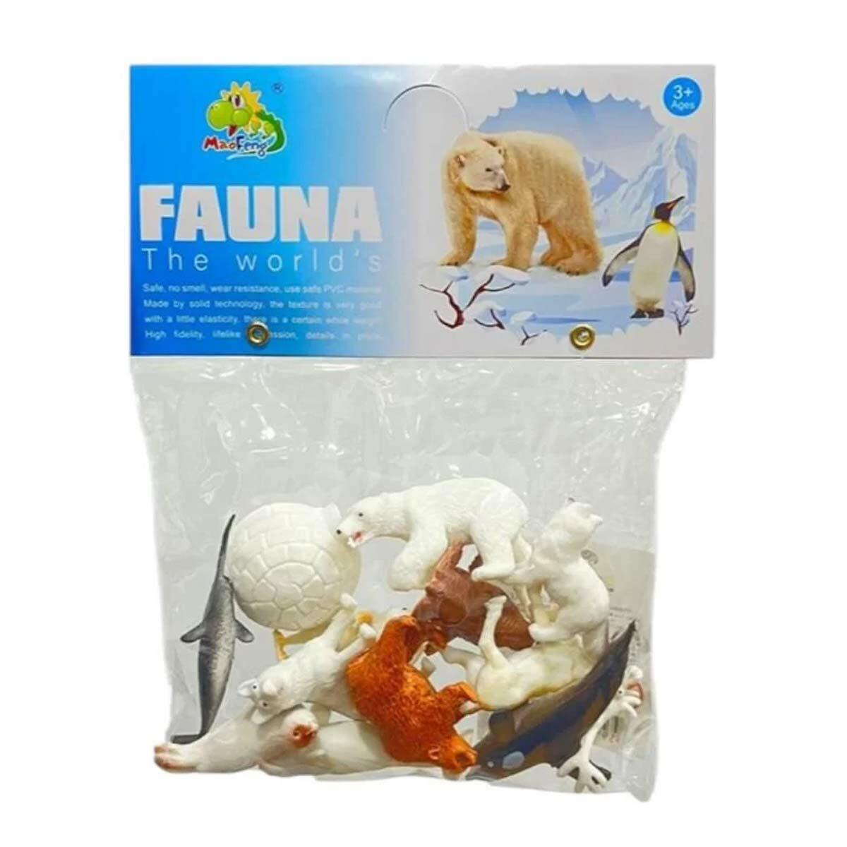 12’li Kutup Hayvanları Figür Seti | Eğitici Arktik Hayvan Oyuncakları | Dayanıklı PVC Figür Koleksiyonu