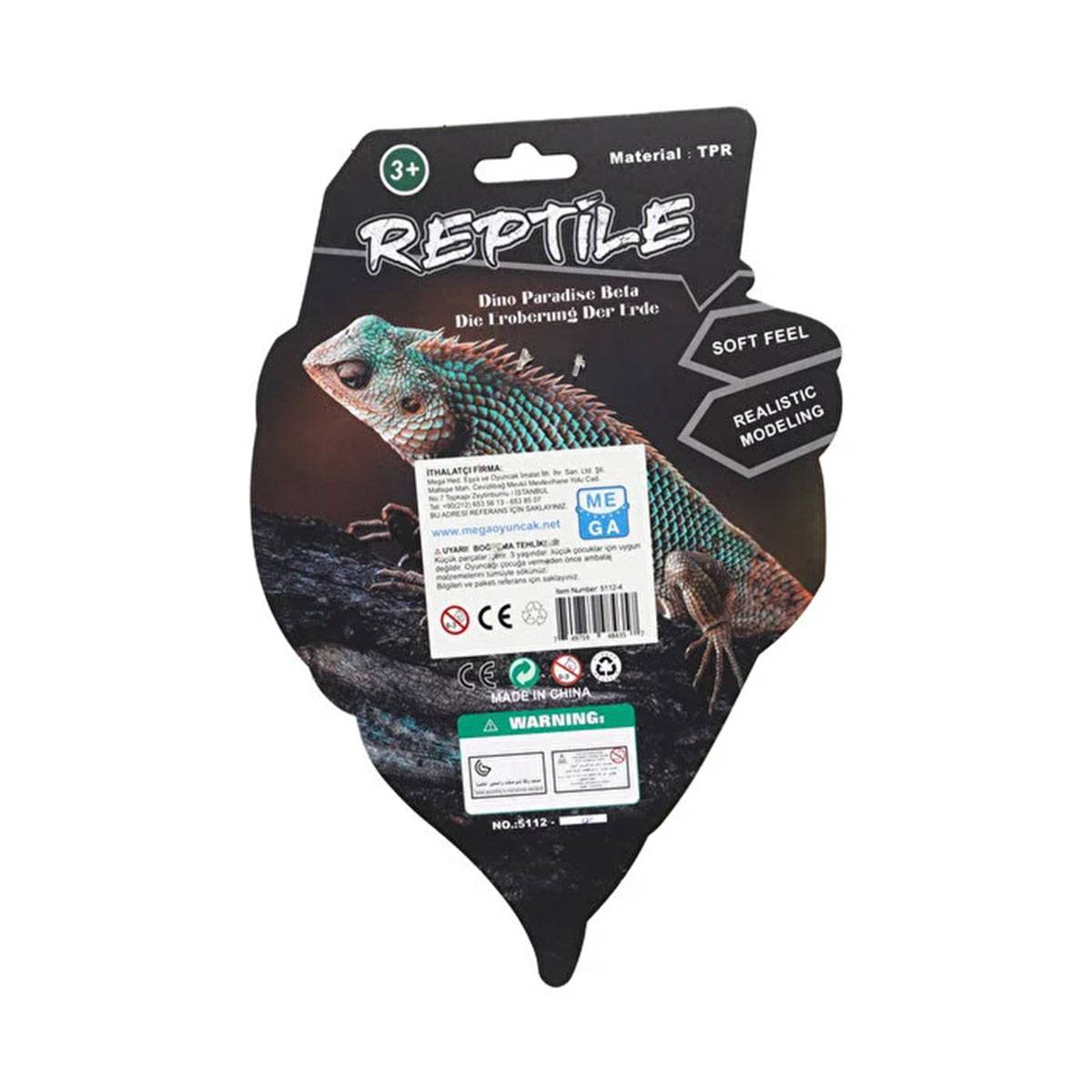 Strech Yeşil Leopar Desenli Kertenkele