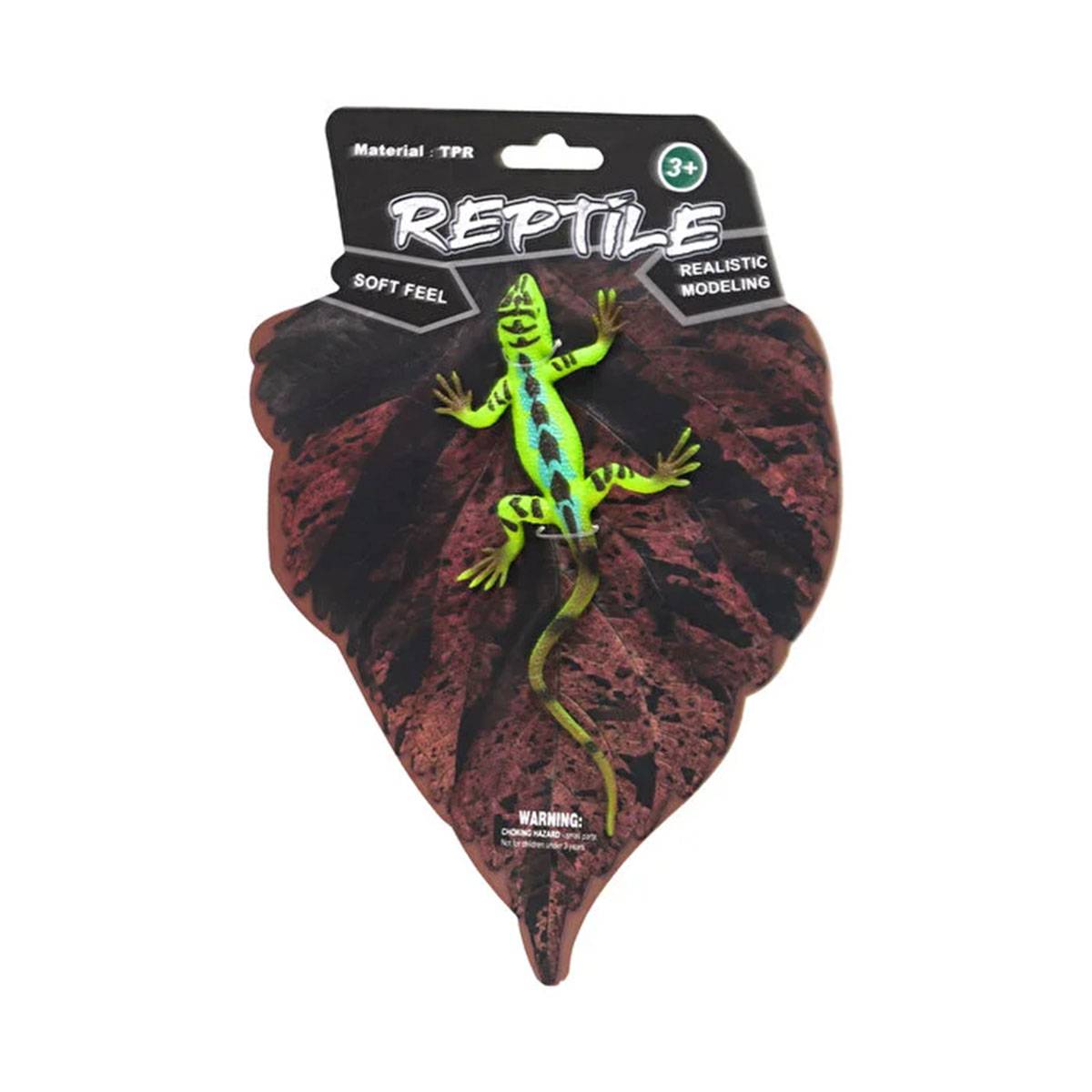 Strech Yeşil Leopar Desenli Kertenkele