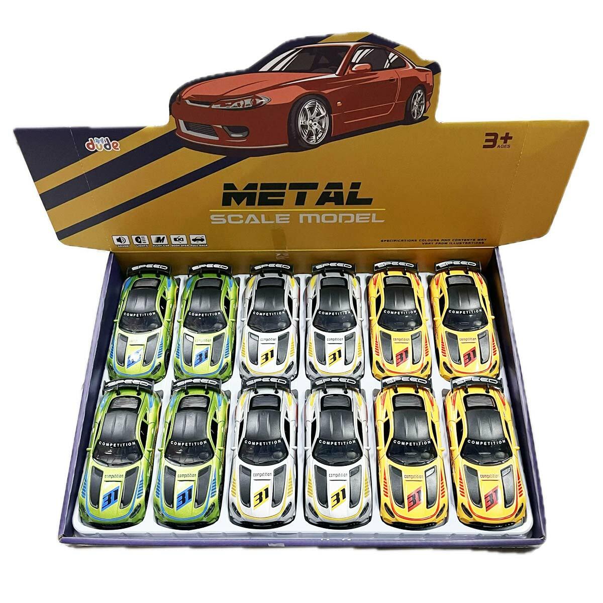 15 Cm Çekbırak Metal Araba | Sesli Ve Işıklı Açılır Kapılı Model | Die-Cast Koleksiyonluk Araç