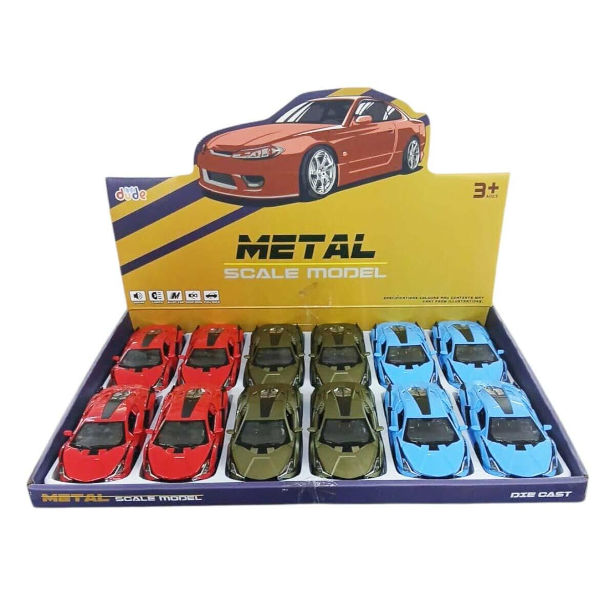 15 cm Lamborghini Metal Çek Bırak Model Araba | Dayanıklı Die-Cast Spor Araç | 3 Renk Seçenekli Koleksiyon Serisi