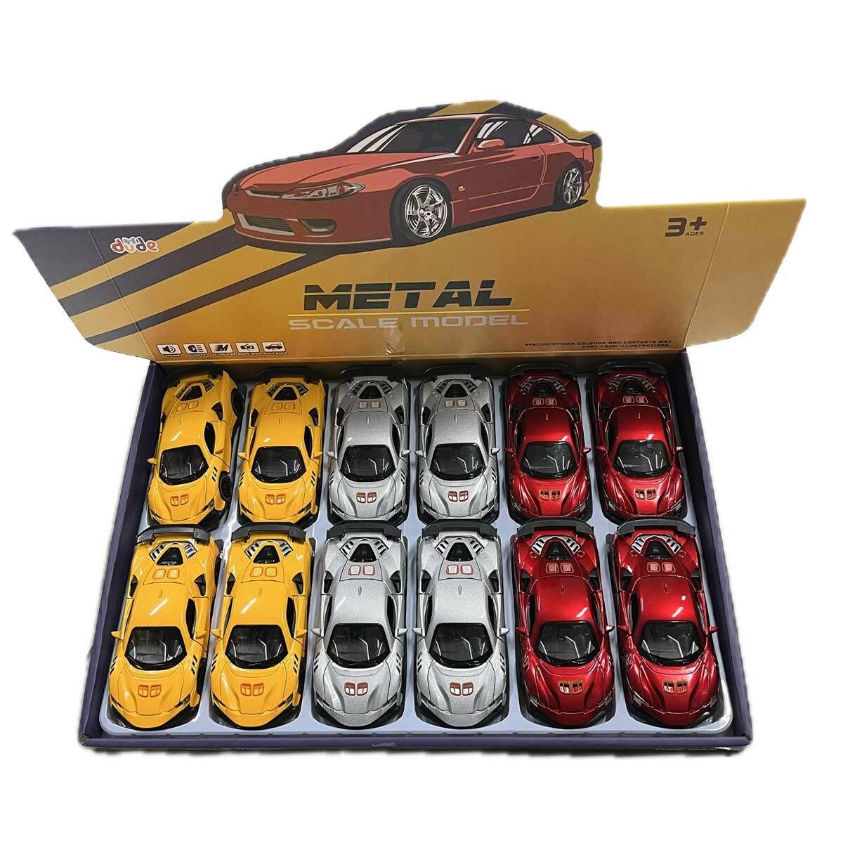 15 Cm Metal Çek Bırak Model Araba | Dayanıklı Die-Cast Yarış Arabası | 3 Renk Seçenekli Koleksiyon Aracı