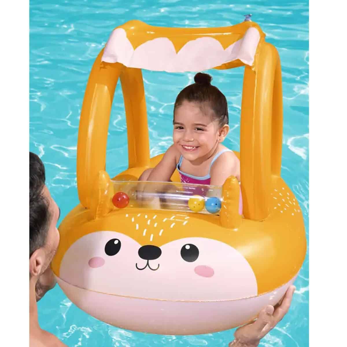 Sevimli Tilki Gölgelikli Şişme Bot