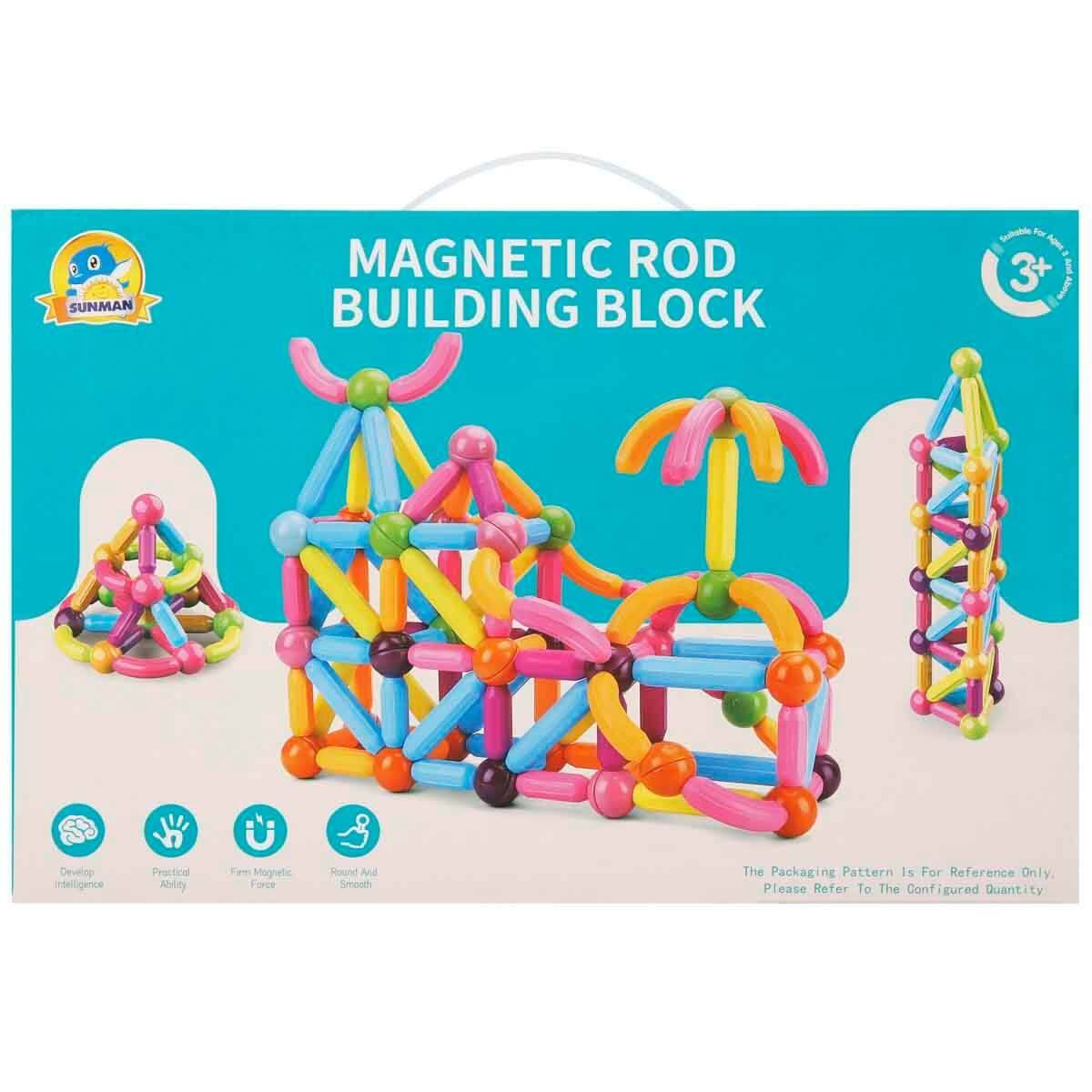 Renkli Manyetik Blok 62 Parça