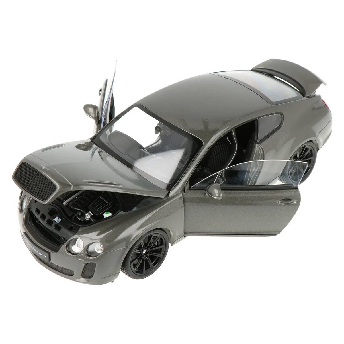 Welly 1:18 Bentley Continental Supersports 2009 Mat Gri Metalik Model Araba