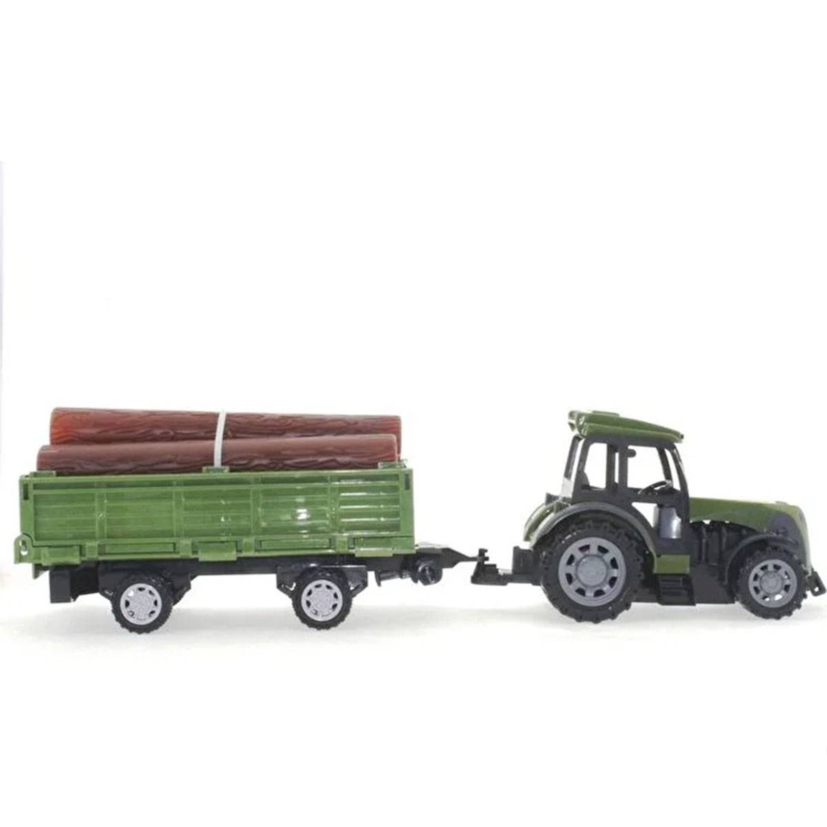 Uzaktan Kumandalı Odun Taşıyan Römork Traktör