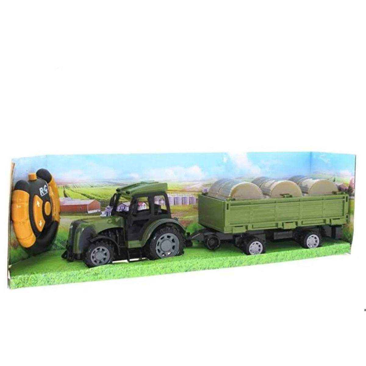 Uzaktan Kumandalı Saman Taşıyan Römork Traktör