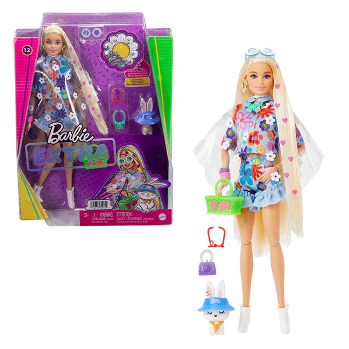Barbie Extra Mavi Etekli Bebek