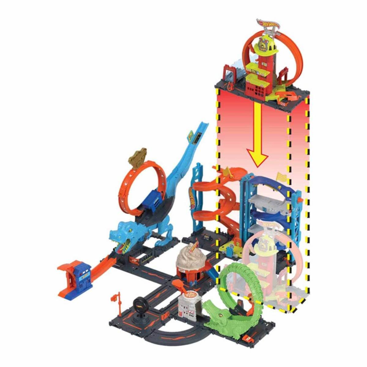 Hot Wheels Çember Pistli İtfaiye İstasyonu