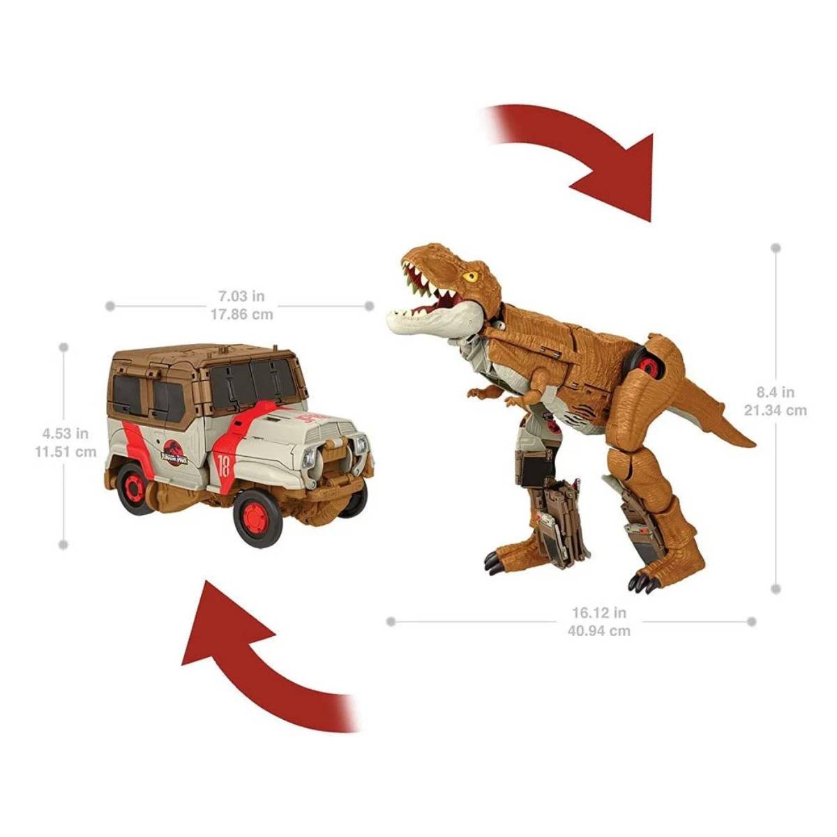 Fierce Changers Kovalayan ve Kükreyen T-Rex Oyuncağı