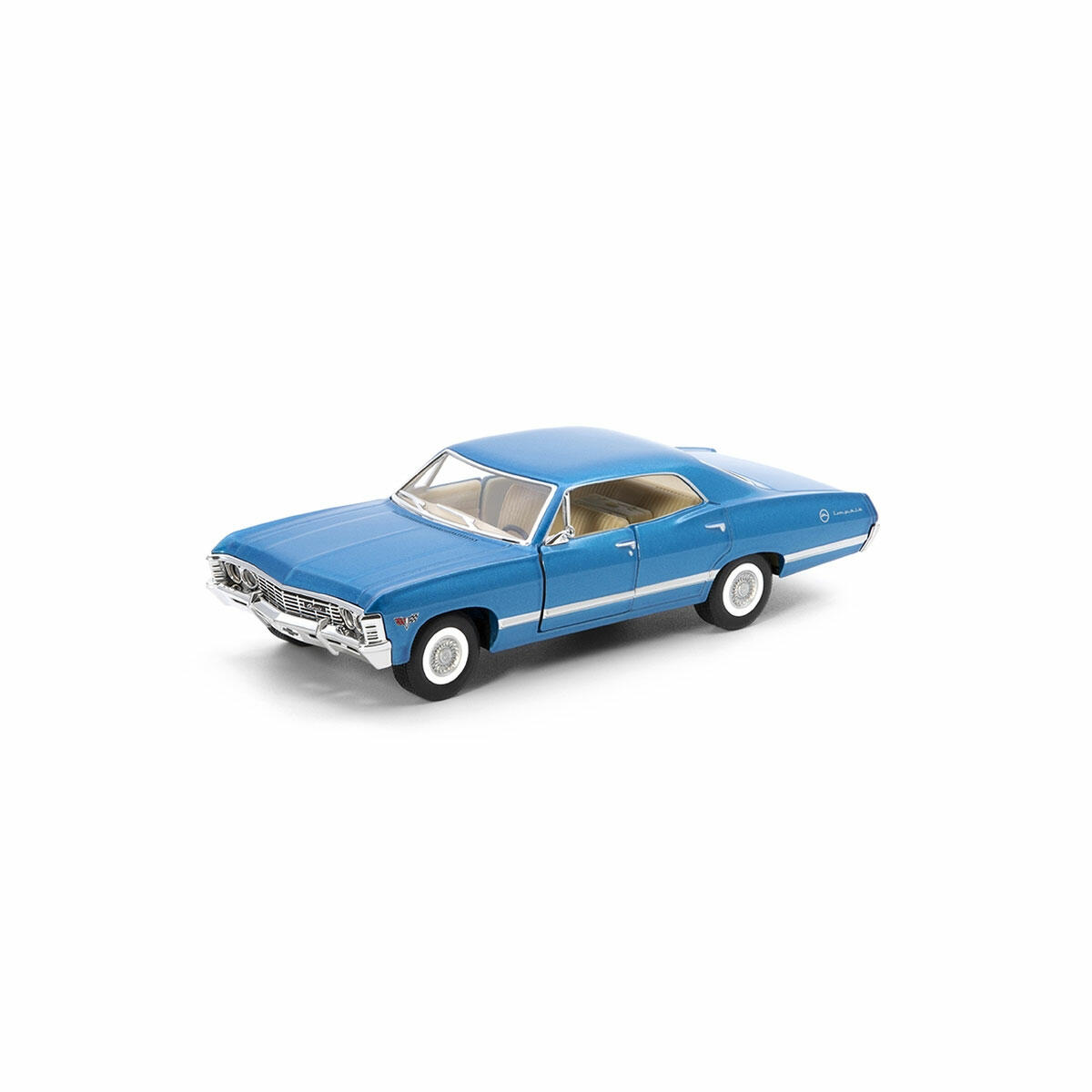 1967 Chevrolet Impala Çek Bırak Model Araba | Açılabilir Kapılı, 13 cm Boyutunda Metal Die-Cast Klasik Yarış Arabası