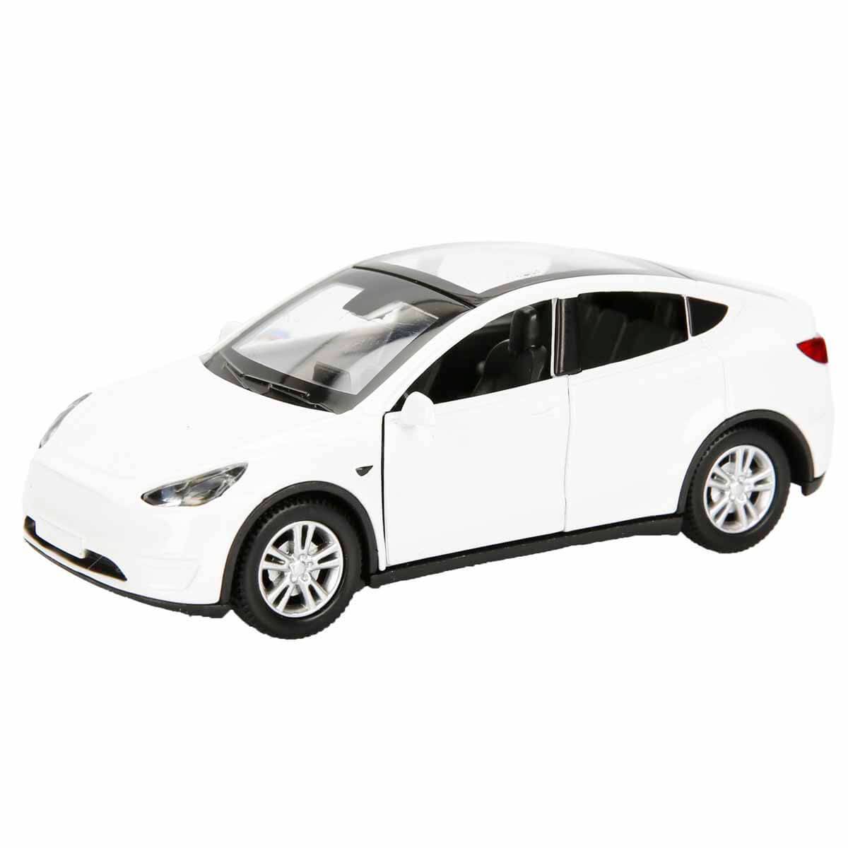 1:36 Tesla-Y Sesli ve Işıklı Die Cast Çek Bırak Araba