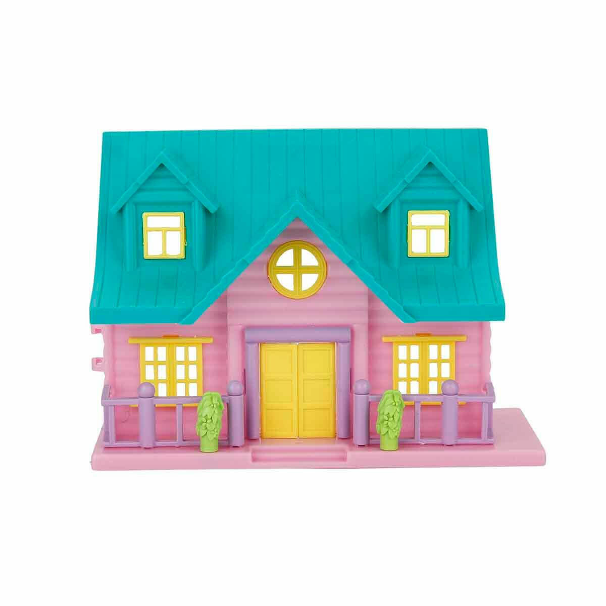 My Happy Family Villa 2 Katlı Ev Oyun Seti | 18 Parça Mobilyalı Bebek Evi | Eğitici Evcilik Oyun Seti