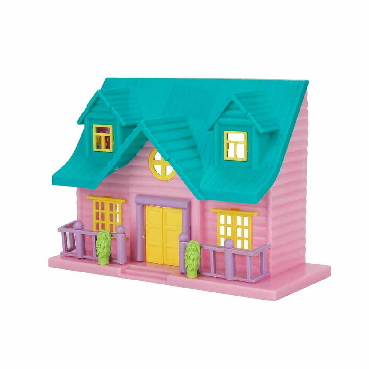 My Happy Family Villa 2 Katlı Ev Oyun Seti | 18 Parça Mobilyalı Bebek Evi | Eğitici Evcilik Oyun Seti