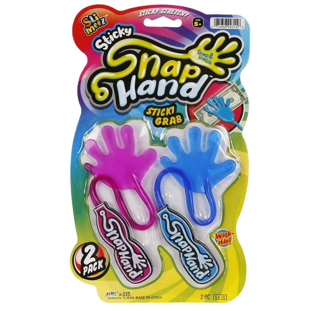 2'li Eğlenceli Yapışkan El | Süper Esnek Ve Yıkanabilir Fırlatma Oyuncağı | İkili Renk Seçenekli Eğlence Seti