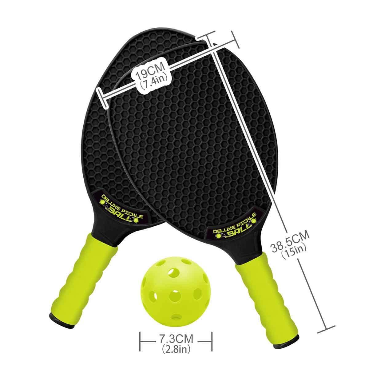 2’li Raket ve Top Seti | Yumuşak Tutma Saplı Ergonomik Tasarım | Eğlenceli Bahçe ve Plaj Oyun Seti
