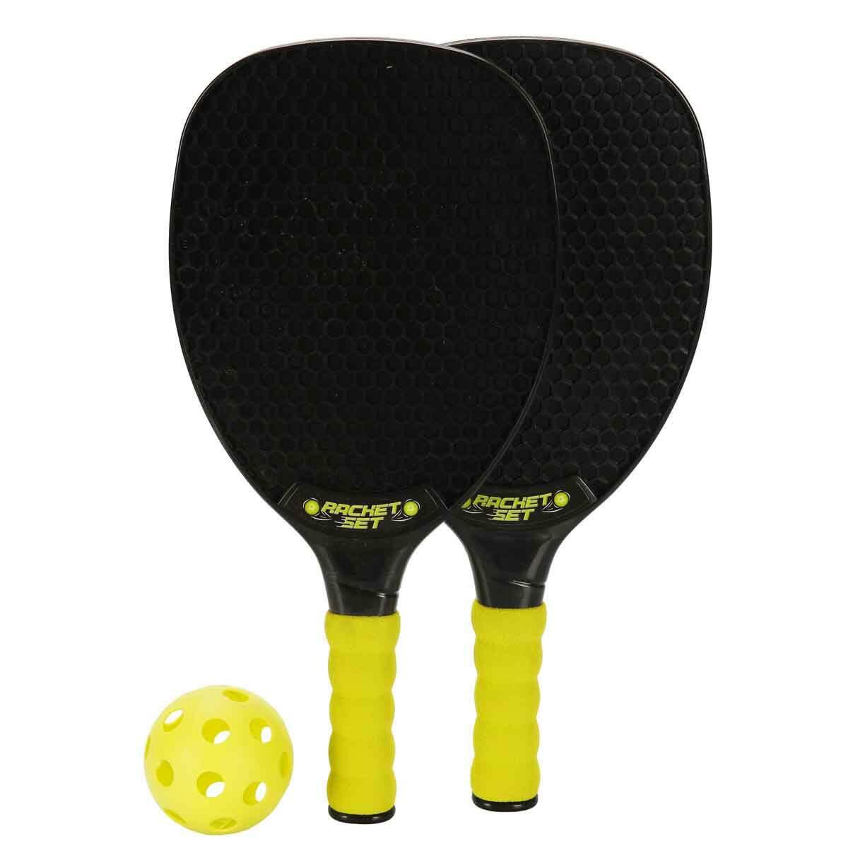 2’li Raket ve Top Seti | Yumuşak Tutma Saplı Ergonomik Tasarım | Eğlenceli Bahçe ve Plaj Oyun Seti