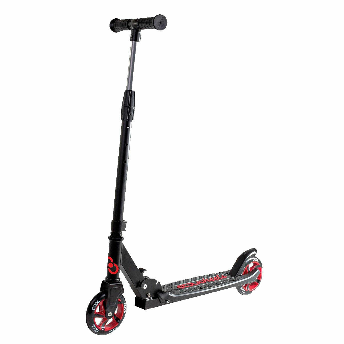 Cool Wheels 8+ Yaş 2 Tekerlekli Katlanabilir Scooter Kırmızı | 100 kg Taşıma Kapasiteli ve Ayarlanabilir Boy | Profesyonel Şehir Scooterı