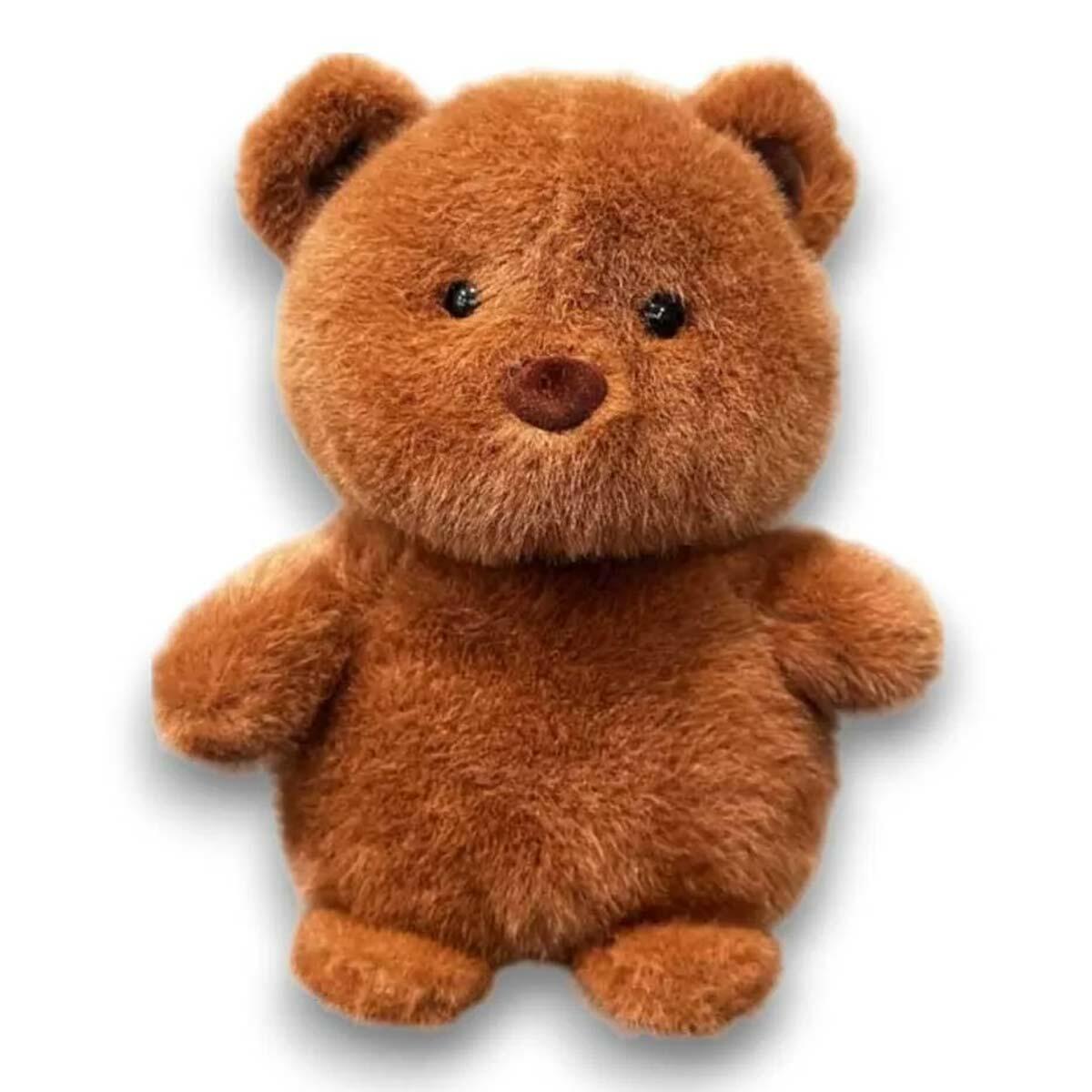 20 Cm Kahve Pelüş Ayıcık | Yumuşak Welsoft Kumaş Uyku Arkadaşı | Anti-Alerjik Güvenli Oyuncak