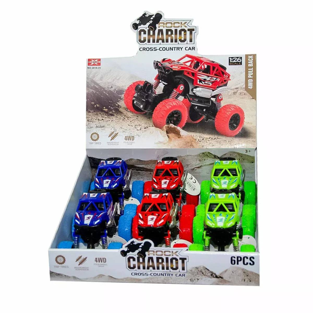 6'lı Displayde Çek Bırak 4x4 Araba