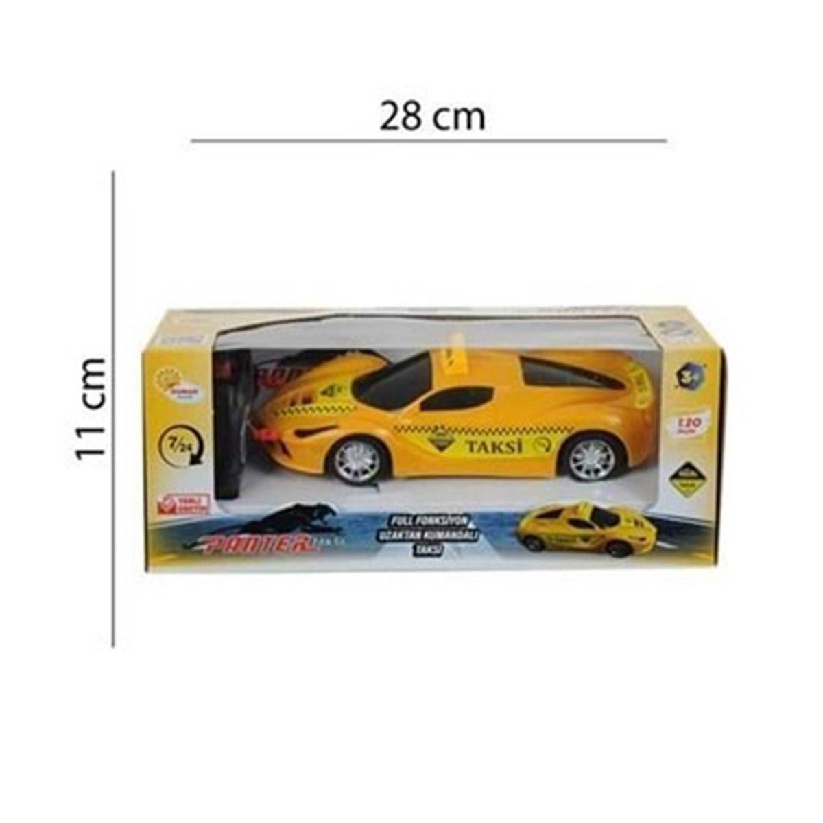 Uzaktan Kumandalı Full Fonksiyonlu Pilli Panter Taksi Araba