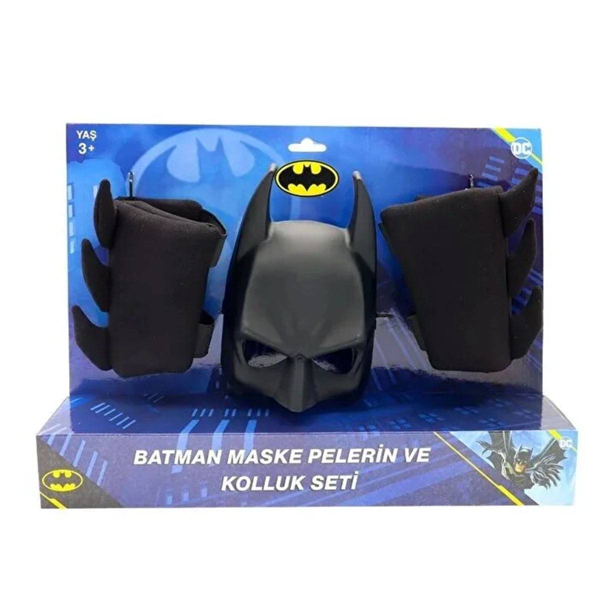 Batman Maske Pelerin Kolluk 3’lü Set