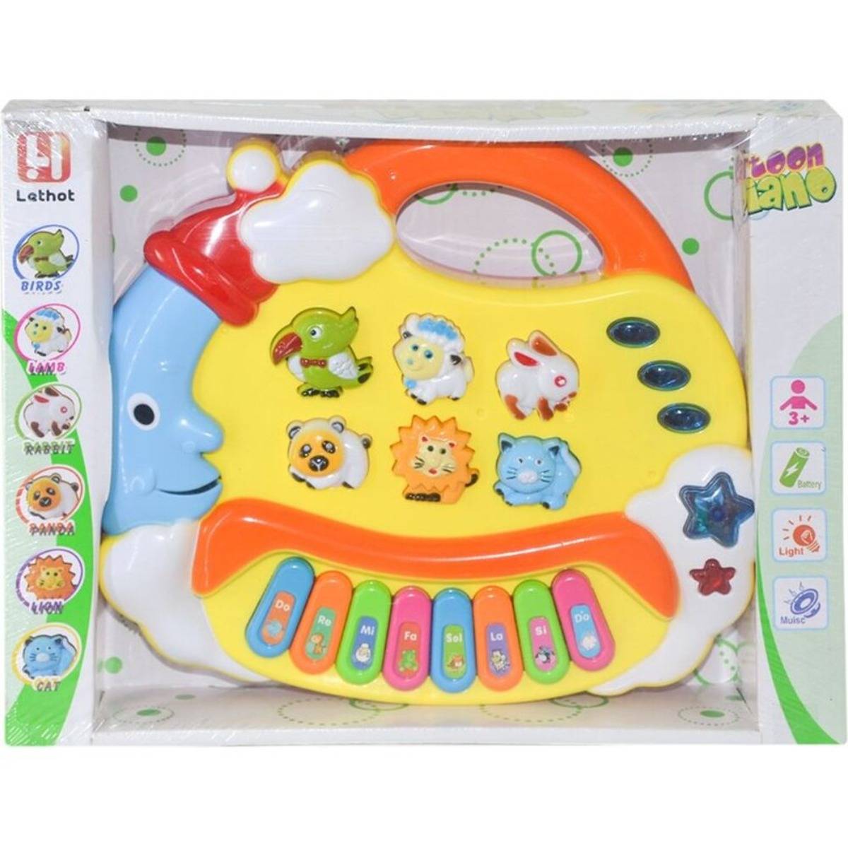 Hayvan Sesli Işıklı Ay Dede Piyano