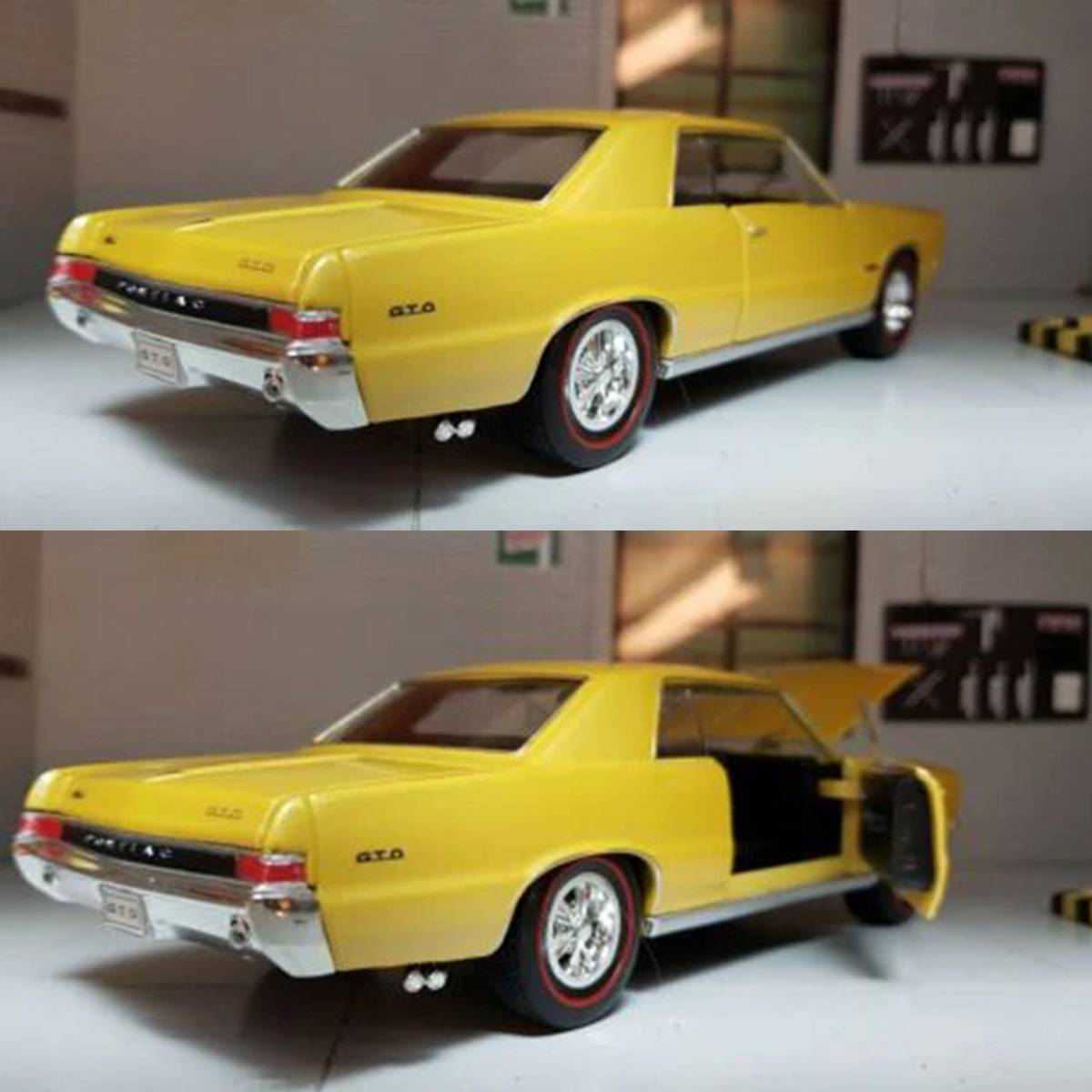 Welly 1:24 Pontiac GTO V8 1965 Model Araba