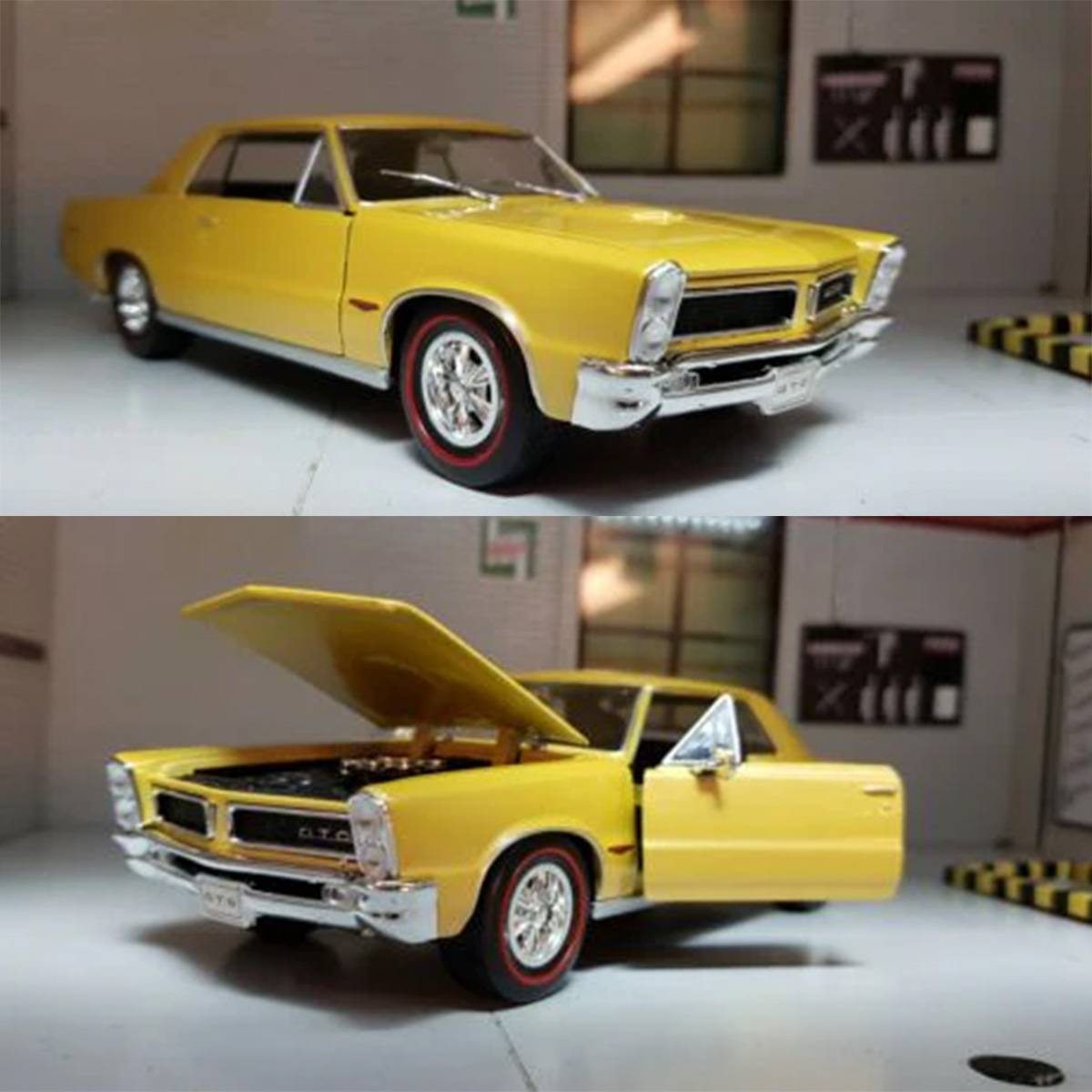 Welly 1:24 Pontiac GTO V8 1965 Model Araba