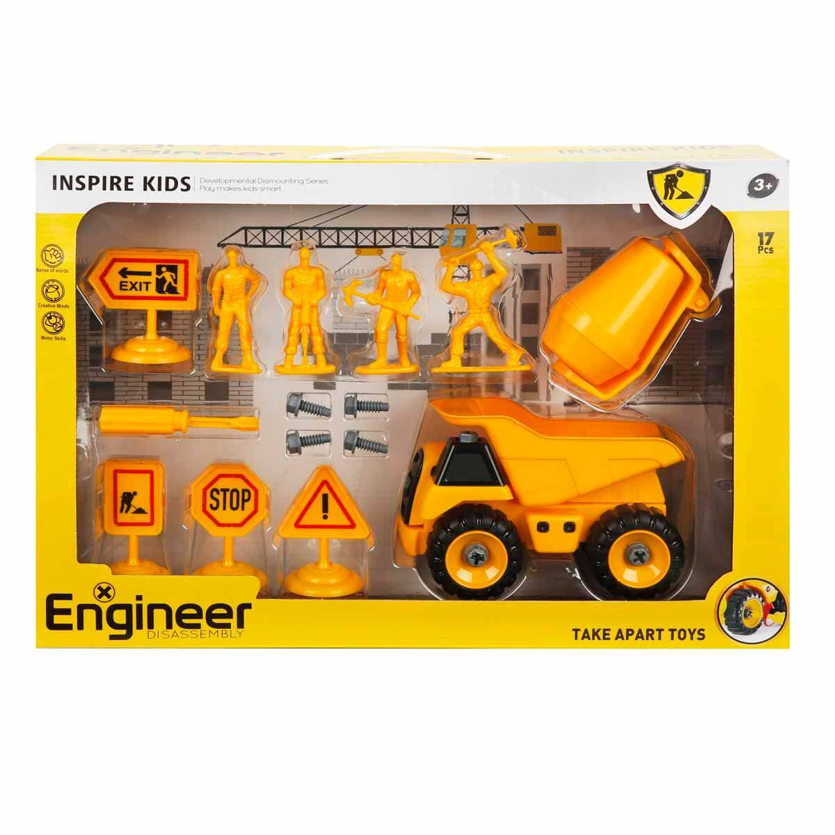 17 Parça Sök-Tak Kamyon Oyun Seti