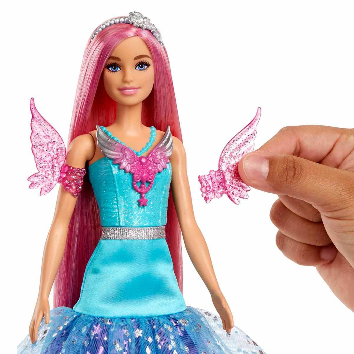 Barbie Sihirli Dokunuş Peri Masalı Elbiseli Bebekler