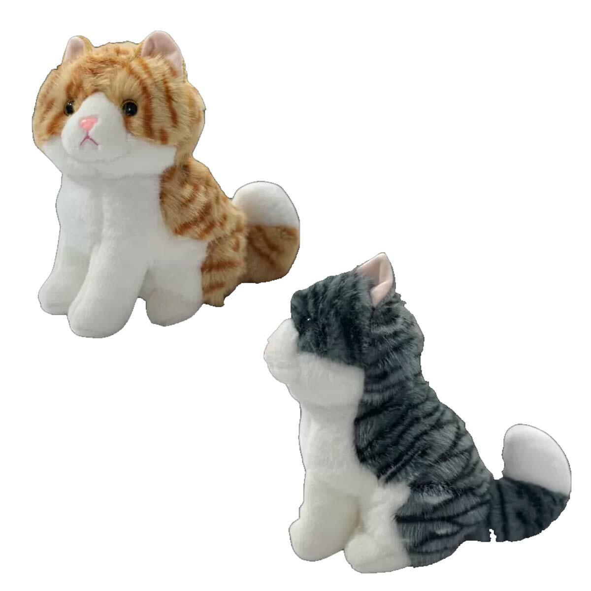 23 cm Yumuşacık Peluş Kedi | Welsoft Kumaş Uyku Arkadaşı | CE Belgeli Ve Güvenli Kedi Figürü