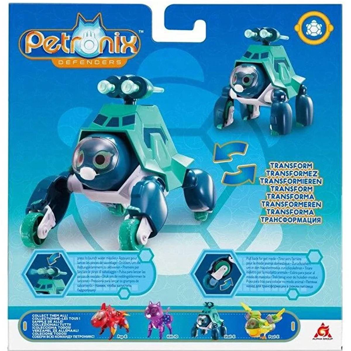 Petronix Defenders Max Mode Pet ve Shell-e Figür