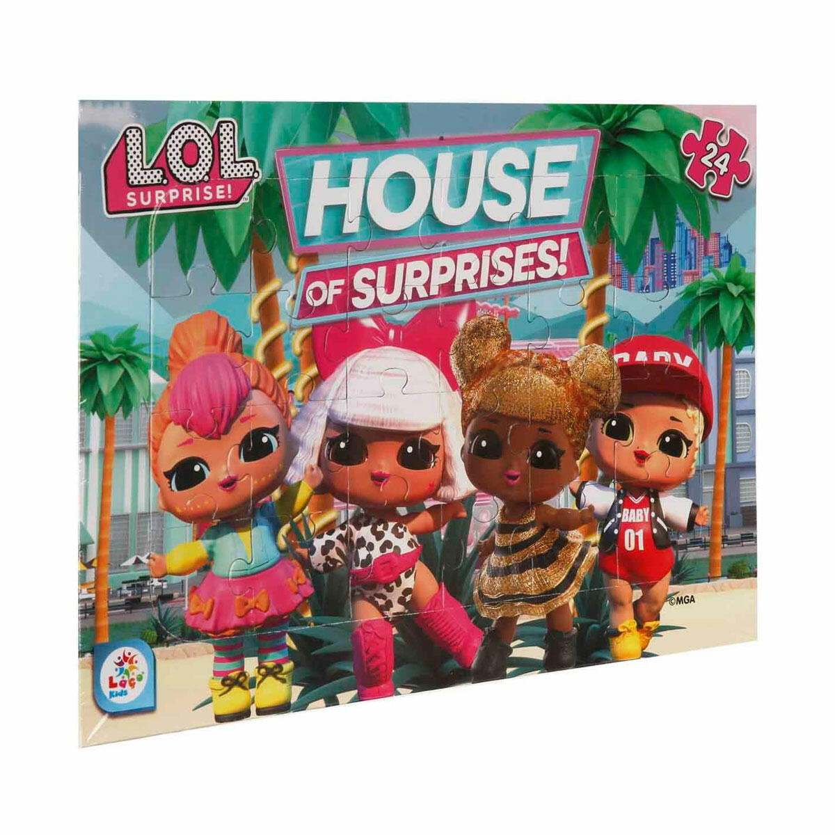 24 Parça L.O.L. Surprise Frame Puzzle | Çerçeveli Çocuk Puzzle Seti | Eğitici ve Canlı Renkli L.O.L. Bebek Puzzle