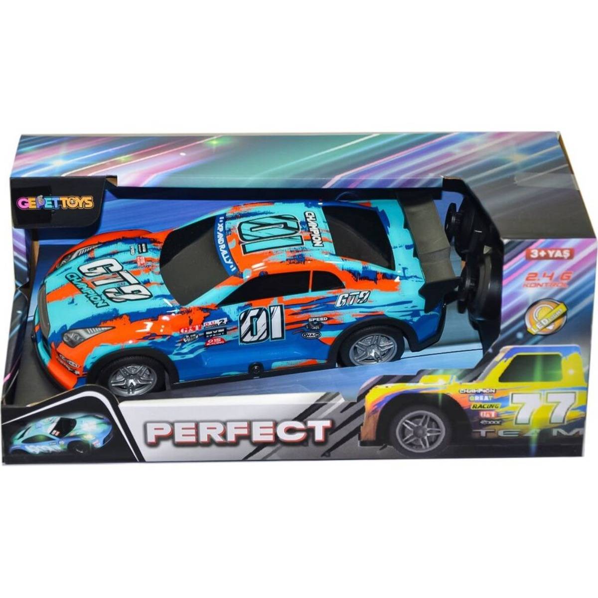 Uzaktan Kumandalı LED Işıklı Yarış Aracı