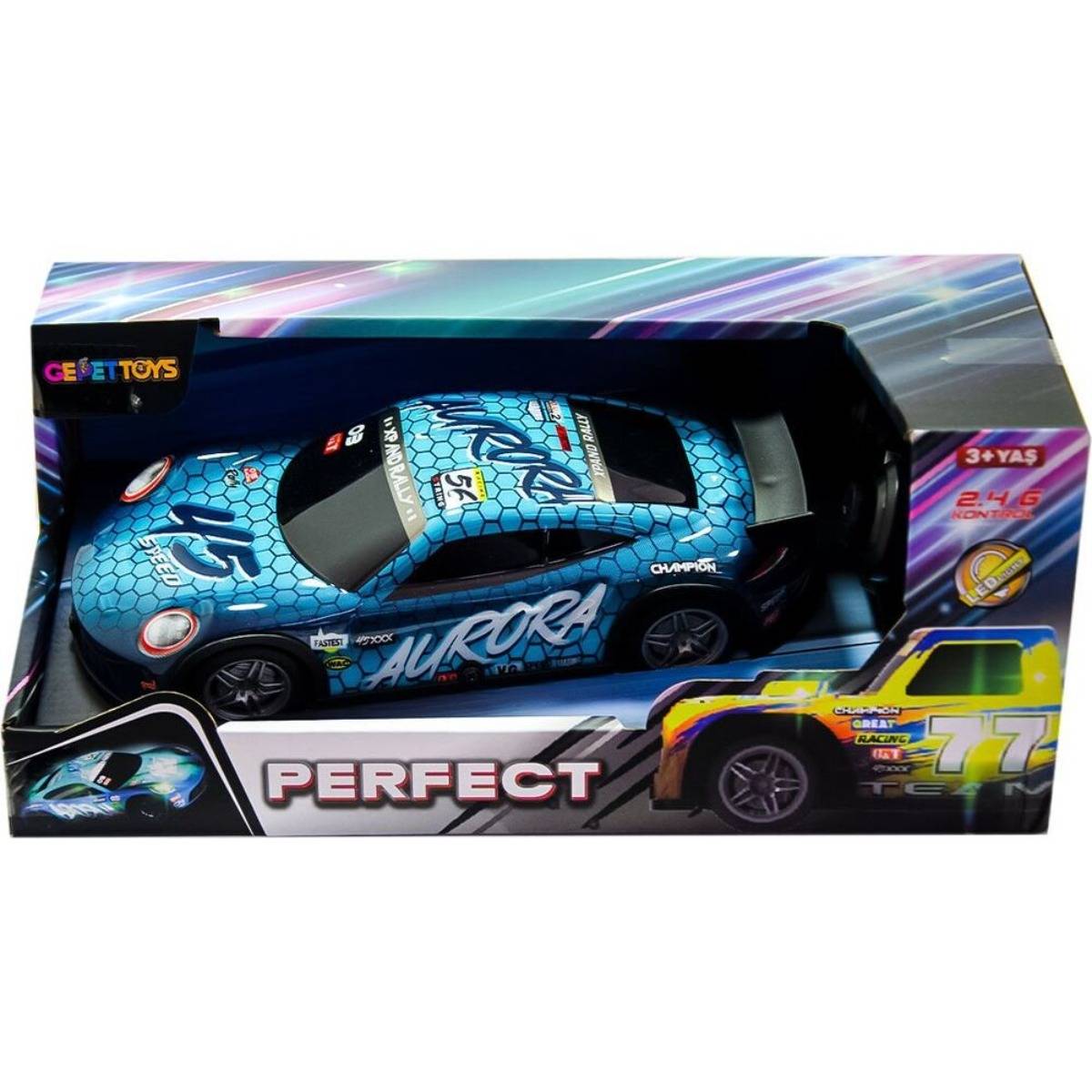 Uzaktan Kumandalı LED Işıklı Yarış Aracı