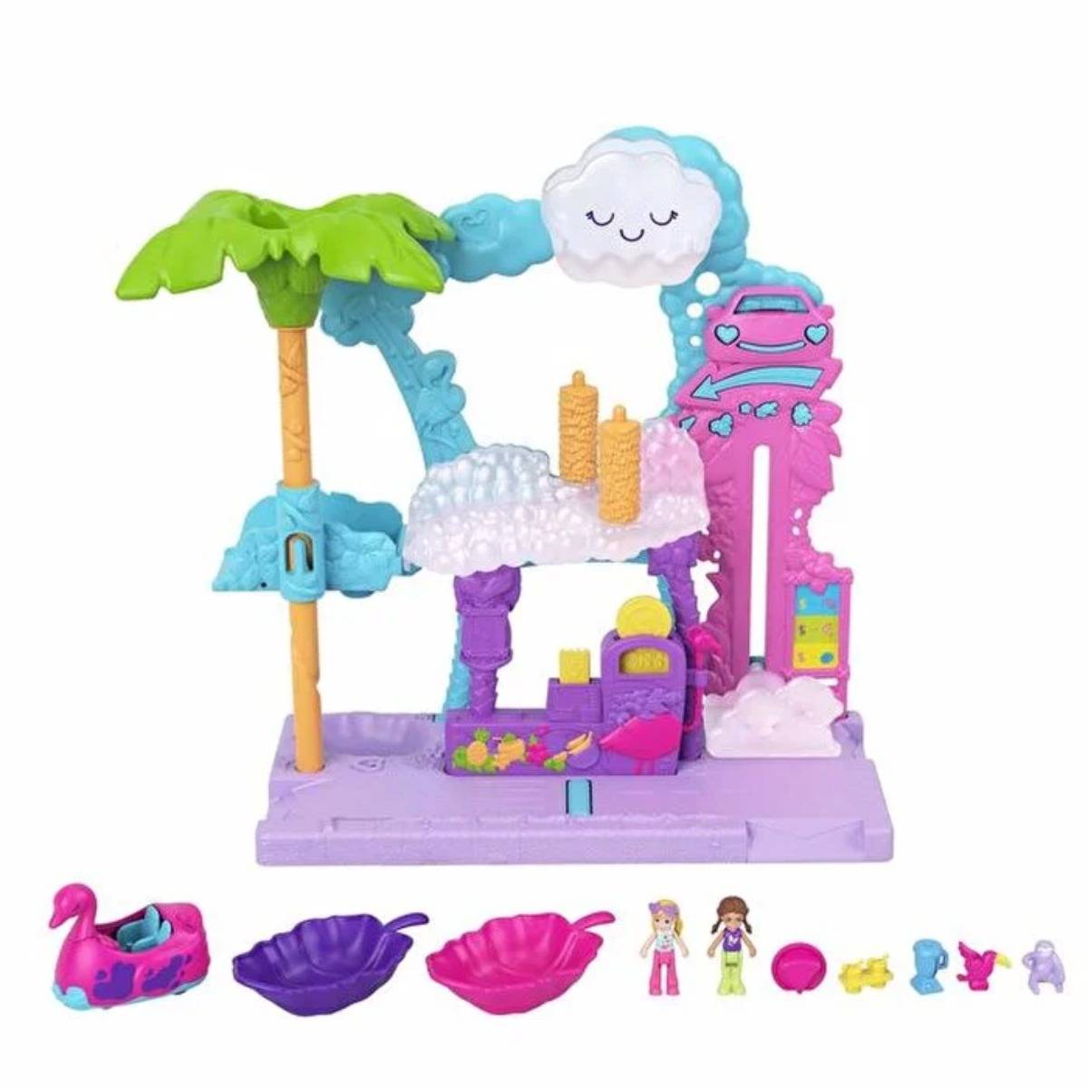 Polly Pocket Flamingo Araba Su Eğlencesi Seti