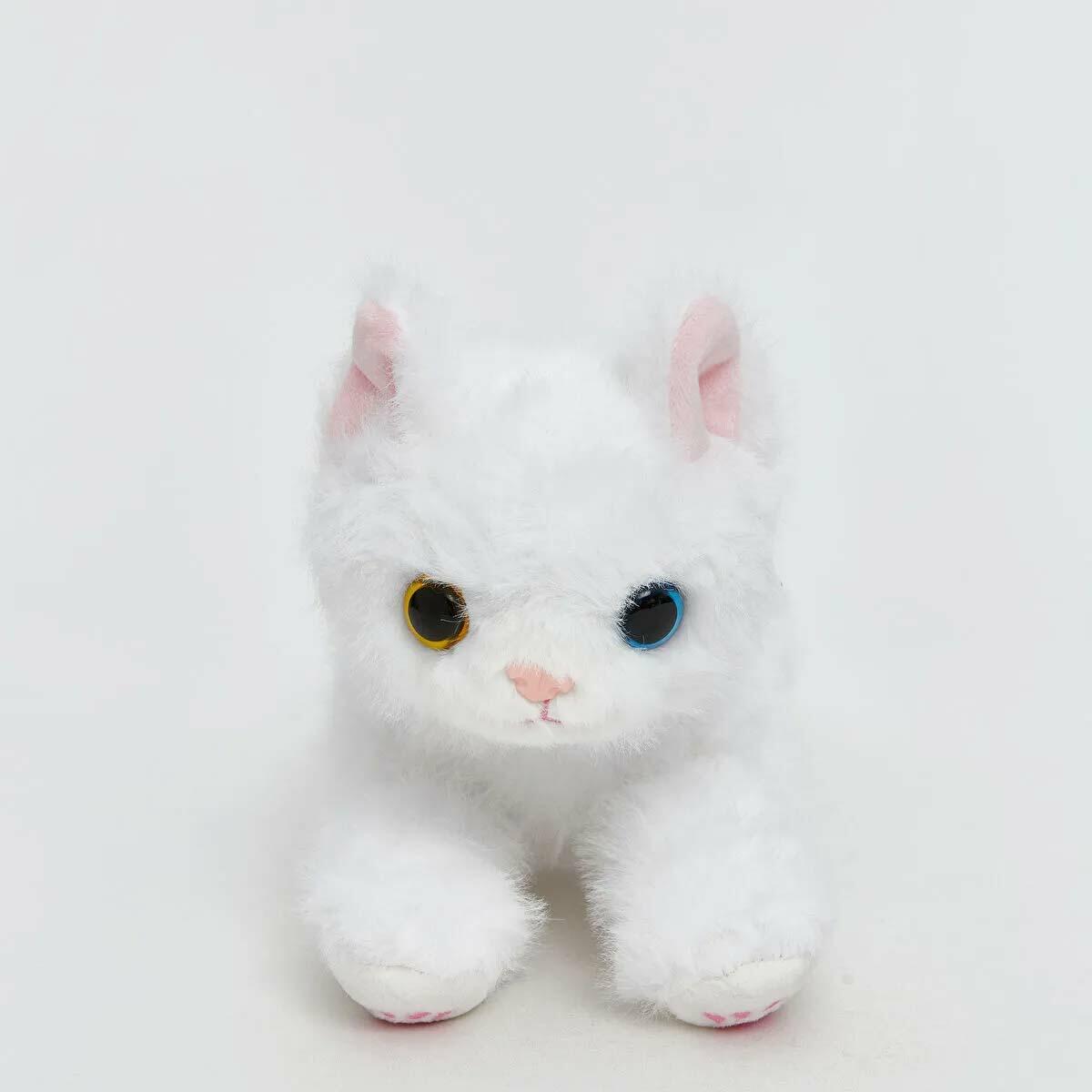 25 Cm Beyaz Pelüş Kedi | Welsoft Kumaş Yumuşak Uyku Arkadaşı | Anti-Alerjik Güvenli Oyuncak