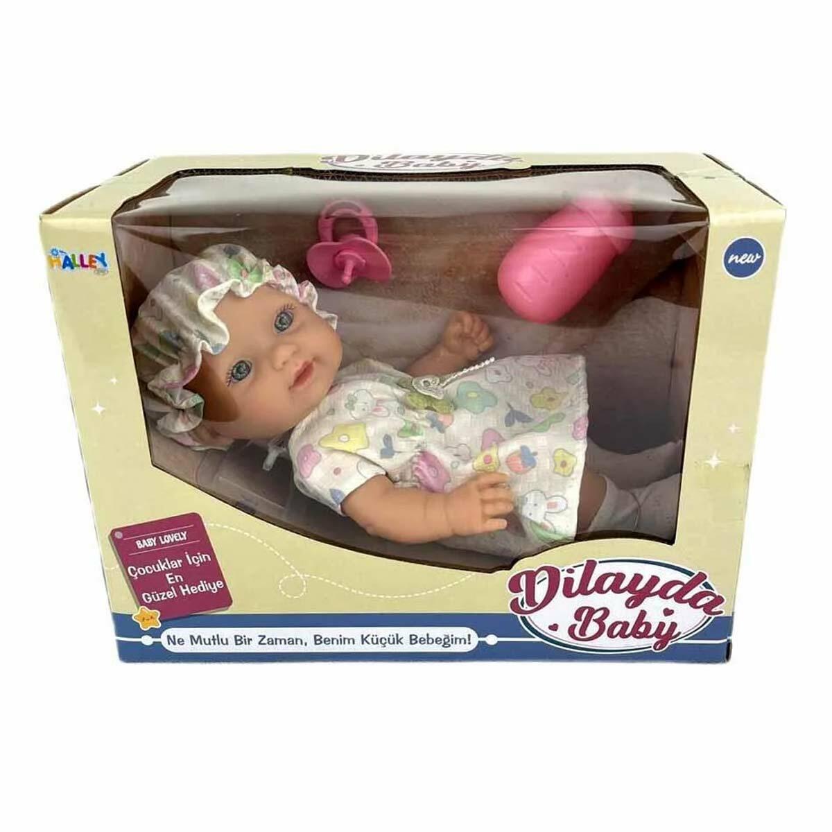 26 CM Tam Kauçuk Et Bebek Seti | Emzikli Ve Biberonlu İlk Bebek Oyun Seti