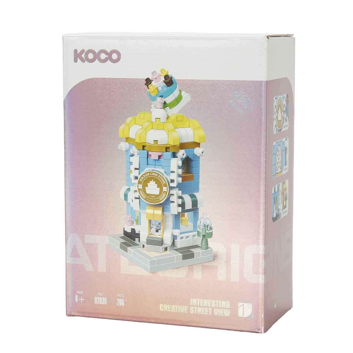 286 Parça Pasta Cafe Dükkanı Yapı Seti | Mini Bricks Yaratıcı Bloklar | 6+ Yaş Eğitici Mimari Oyuncak