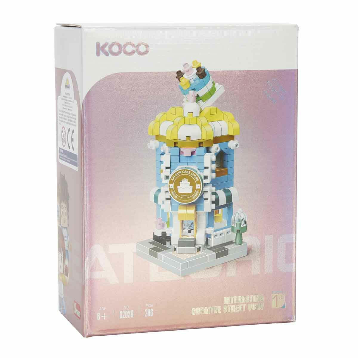 286 Parça Pasta Cafe Dükkanı Yapı Seti | Mini Bricks Yaratıcı Bloklar | 6+ Yaş Eğitici Mimari Oyuncak