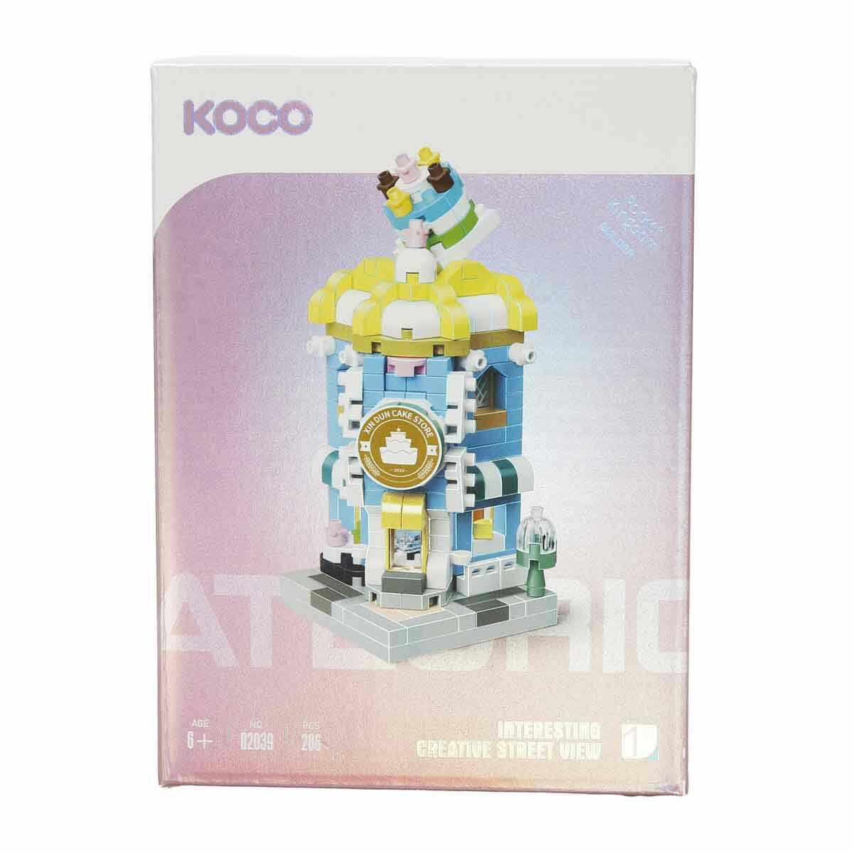 286 Parça Pasta Cafe Dükkanı Yapı Seti | Mini Bricks Yaratıcı Bloklar | 6+ Yaş Eğitici Mimari Oyuncak