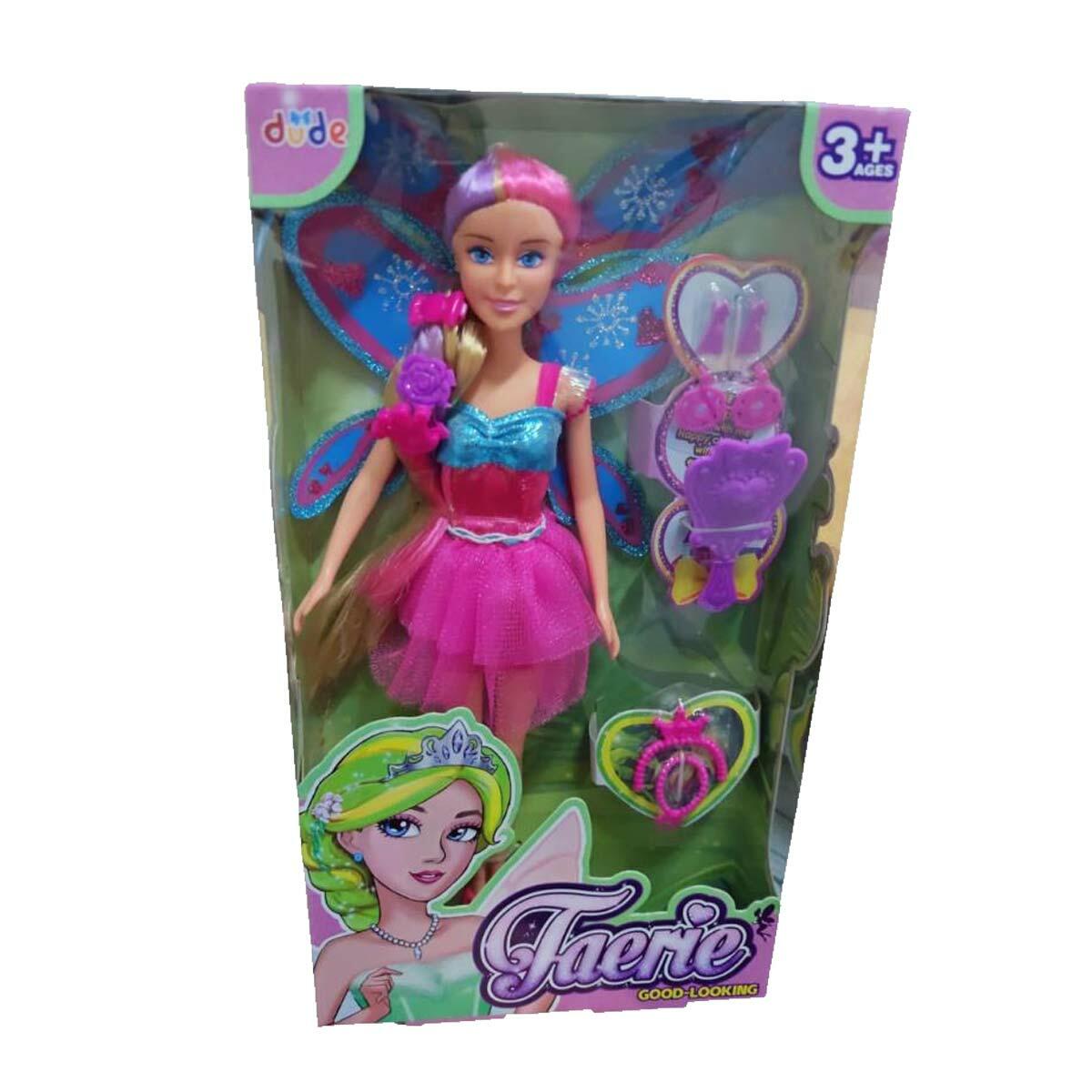 29 cm Aksesuarlı Peri Bebek | Kanatlı Masal Kahramanı | Eğitici Ve Şık Evcilik Bebeği